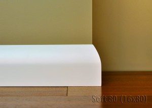 Listwa lakierowana przypodłogowa MDF - Soft 80