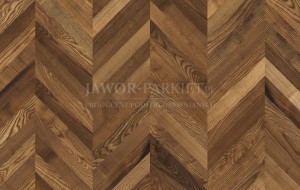 CHEVRON Jodełka francuska - Jesion Bursztyn